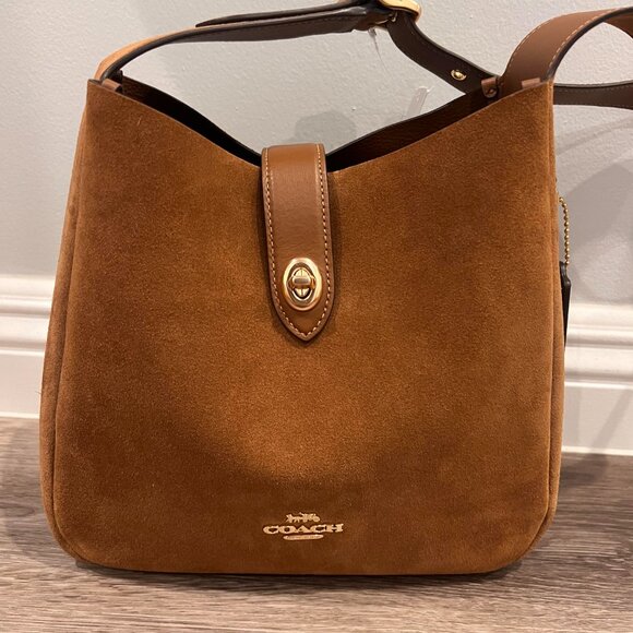 COACH Convertible Suede Crossbody Bag, Hadley - Picture 5 of 5